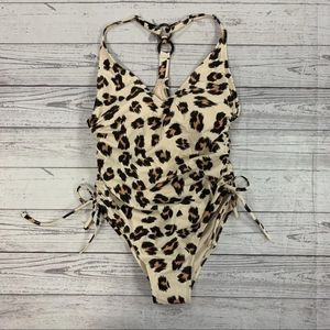 kona Sol Cheetah Print Medium Coverage One Piece